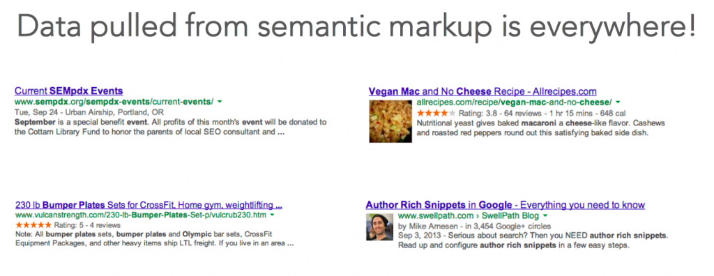 Semantic Markup is Everywhere