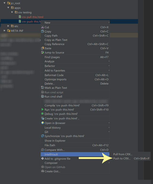 IntelliJ Push