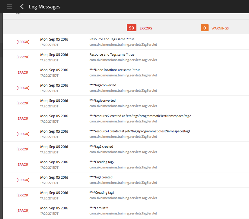 tagLogs