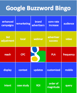 Google Buzzword Bingo